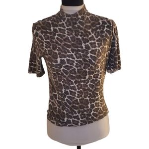 Zara Leopard Top